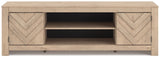 Cayboni Tan LG TV Stand w/Fireplace Option (Online Special Price) - Ornate Home