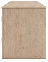 Cayboni Tan LG TV Stand w/Fireplace Option - Ornate Home