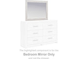 Cayboni Whitewash Bedroom Mirror - Ornate Home
