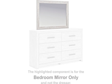 Cayboni Whitewash Bedroom Mirror - Ornate Home