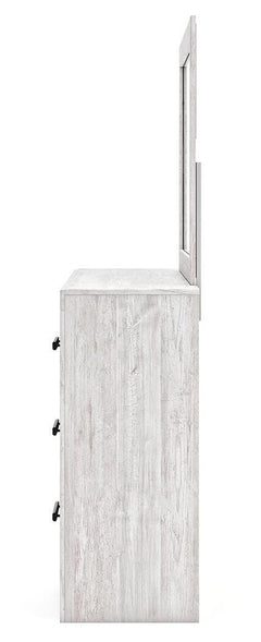 Cayboni Whitewash Dresser, Mirror and Nightstand - Ornate Home