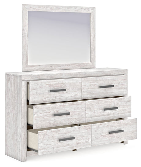 Cayboni Whitewash Dresser and Mirror - Ornate Home