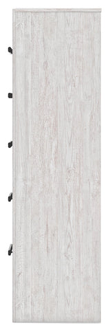 Cayboni Whitewash Five Drawer Chest (Online Special Price) - Ornate Home