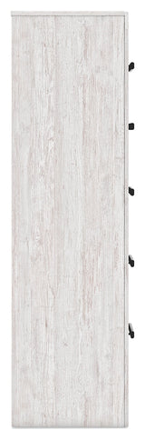 Cayboni Whitewash Five Drawer Chest (Online Special Price) - Ornate Home