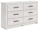 Cayboni Whitewash Full Panel Bed, Dresser and Nightstand (Online Special Price) - Ornate Home