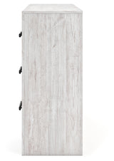 Cayboni Whitewash Full Panel Bed, Dresser and Nightstand - Ornate Home