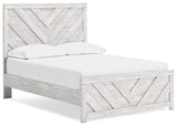 Cayboni Whitewash Full Panel Bed, Dresser and Nightstand - Ornate Home