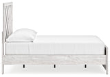 Cayboni Whitewash Full Panel Bed (Online Special Price) - Ornate Home