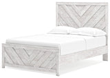 Cayboni Whitewash Full Panel Bed (Online Special Price) - Ornate Home