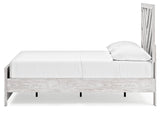 Cayboni Whitewash Full Panel Bedroom Set with Dresser and Mirror - Ornate Home