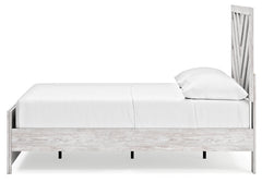 Cayboni Whitewash Full Panel Youth Bed - Ornate Home