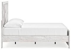 Cayboni Whitewash Full Panel Youth Bed - Ornate Home