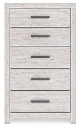 Cayboni Whitewash King Panel Bed, Dresser, Mirror, Chest and Nightstand (Online Special Price) - Ornate Home