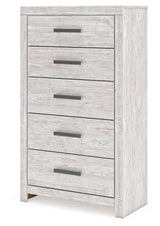 Cayboni Whitewash King Panel Bed, Dresser, Mirror, Chest and Nightstand (Online Special Price) - Ornate Home