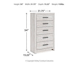 Cayboni Whitewash King Panel Bed, Dresser, Mirror, Chest and Nightstand (Online Special Price) - Ornate Home