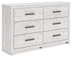 Cayboni Whitewash King Panel Bed, Dresser and Nightstand - Ornate Home