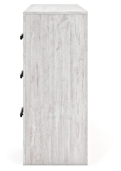 Cayboni Whitewash King Panel Bed, Dresser and Nightstand - Ornate Home