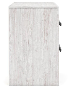Cayboni Whitewash King Panel Bed, Dresser and Nightstand - Ornate Home
