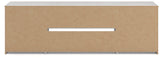 Cayboni Whitewash LG TV Stand w/Fireplace Option (Online Special Price) - Ornate Home