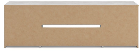 Cayboni Whitewash LG TV Stand w/Fireplace Option - Ornate Home