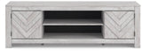 Cayboni Whitewash LG TV Stand w/Fireplace Option - Ornate Home