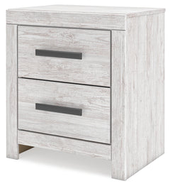 Cayboni Whitewash Nightstand - Ornate Home