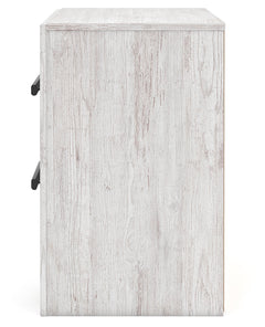 Cayboni Whitewash Nightstand - Ornate Home