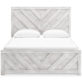 Cayboni Whitewash Queen Panel Bed, Dresser, Mirror, Chest and Nightstand (Online Special Price) - Ornate Home