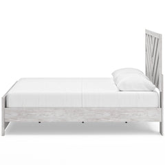 Cayboni Whitewash Queen Panel Bed, Dresser, Mirror, Chest and Nightstand - Ornate Home