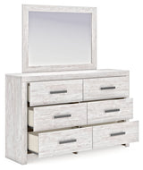 Cayboni Whitewash Queen Panel Bed, Dresser, Mirror, Chest and Nightstand (Online Special Price) - Ornate Home
