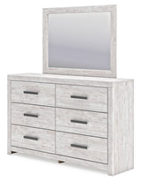Cayboni Whitewash Queen Panel Bed & Dresser & Mirror & Nightstand (Online Special Price) - Ornate Home