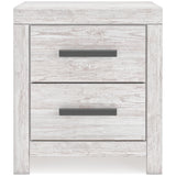 Cayboni Whitewash Twin Panel Bedroom Set with Dresser and Nightstand - Ornate Home