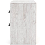 Cayboni Whitewash Twin Panel Bedroom Set with Dresser and Nightstand - Ornate Home