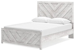 Cayboni Whitewash Queen Panel Bed - Ornate Home