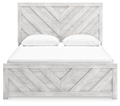 Cayboni Whitewash Queen Panel Bedroom Set with Dresser and 2 Nightstands - Ornate Home