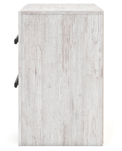 Cayboni Whitewash Queen Panel Bedroom Set with Dresser and 2 Nightstands - Ornate Home