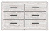 Cayboni Whitewash Queen Panel Bedroom Set with Dresser and Nightstand (Online Special Price) - Ornate Home