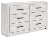 Cayboni Whitewash Queen Panel Bedroom Set with Dresser and Nightstand (Online Special Price) - Ornate Home