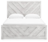 Cayboni Whitewash Queen Panel Bedroom Set with Dresser and Nightstand (Online Special Price) - Ornate Home