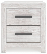 Cayboni Whitewash Queen Panel Bedroom Set with Dresser and Nightstand (Online Special Price) - Ornate Home