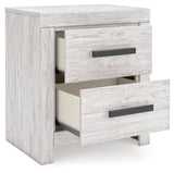 Cayboni Whitewash Queen Panel Bedroom Set with Dresser and Nightstand (Online Special Price) - Ornate Home