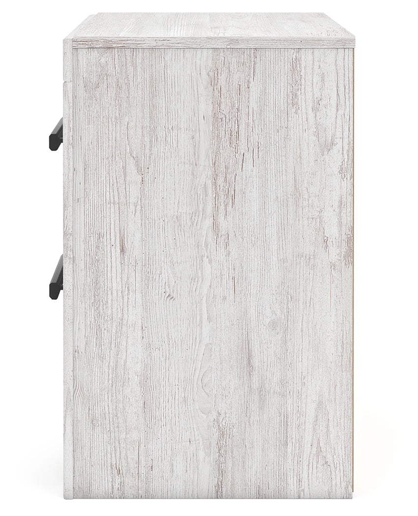 Cayboni Whitewash Queen Panel Bedroom Set with Dresser and Nightstand (Online Special Price) - Ornate Home