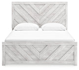 Cayboni Whitewash Queen Panel Bedroom Set with Dresser and Nightstand - Ornate Home