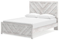 Cayboni Whitewash Queen Panel Bedroom Set with Dresser and Nightstand - Ornate Home