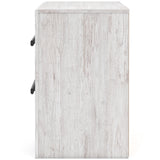 Cayboni Whitewash Twin Panel Bedroom Set with Dresser and Nightstand (Online Special Price) - Ornate Home