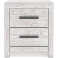 Cayboni Whitewash Queen Panel Bed & Dresser & Mirror & Nightstand - Ornate Home
