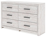 Cayboni Whitewash Twin Panel Bedroom Set with Dresser and Chest (Online Special Price) - Ornate Home
