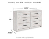 Cayboni Whitewash Twin Panel Bedroom Set with Dresser and Chest (Online Special Price) - Ornate Home