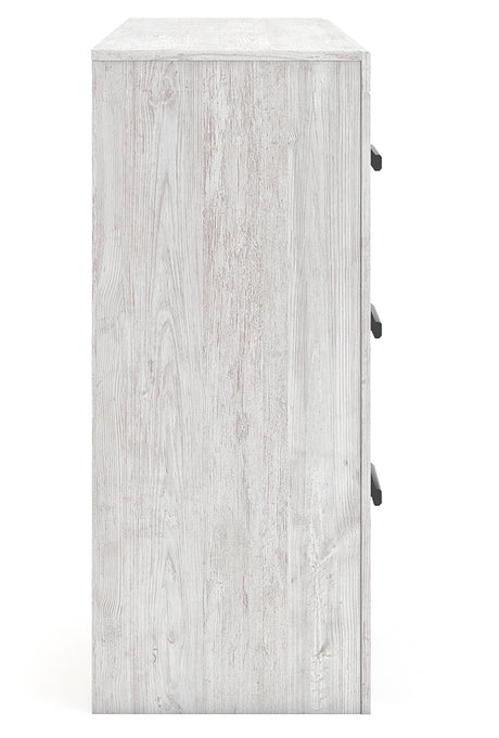 Cayboni Whitewash Twin Panel Bedroom Set with Dresser and Chest - Ornate Home