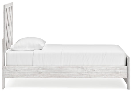 Cayboni Whitewash Twin Panel Bedroom Set with Dresser and Chest - Ornate Home